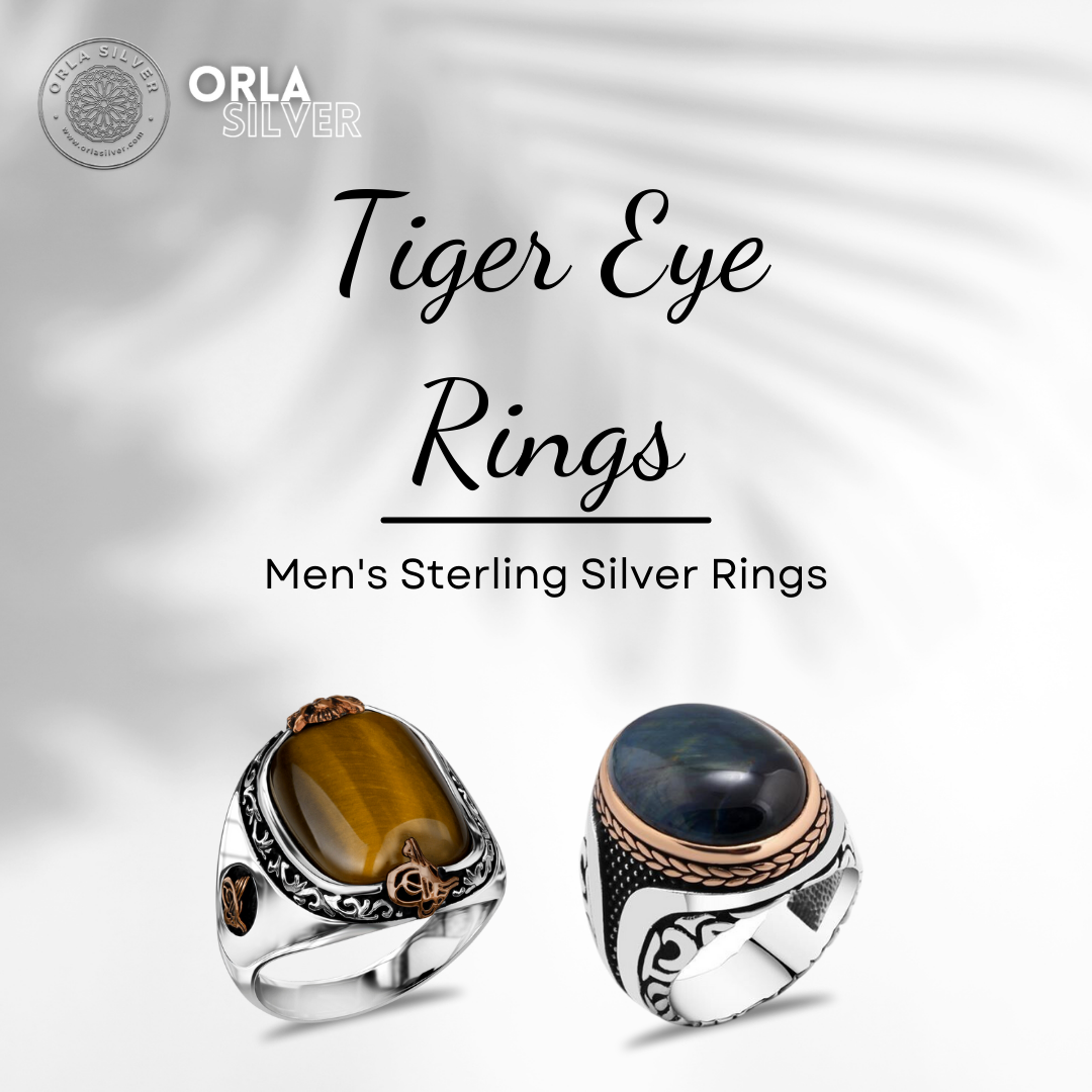 Sterling Silver Tiger eye onyx multi stone Bracelet Vintage