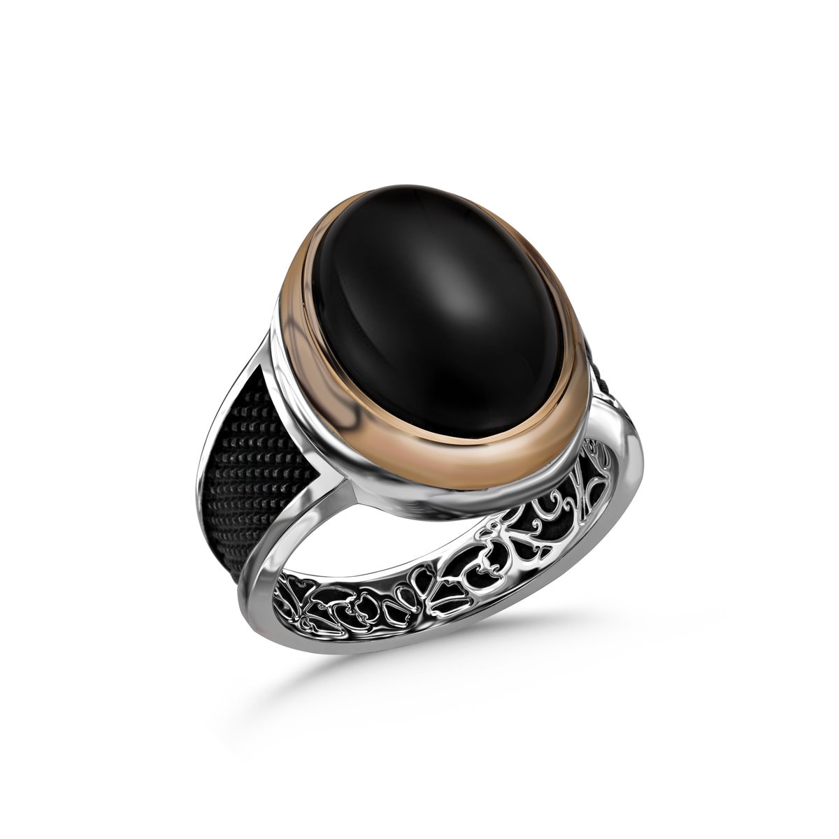 Sterling Silver Onyx Ring