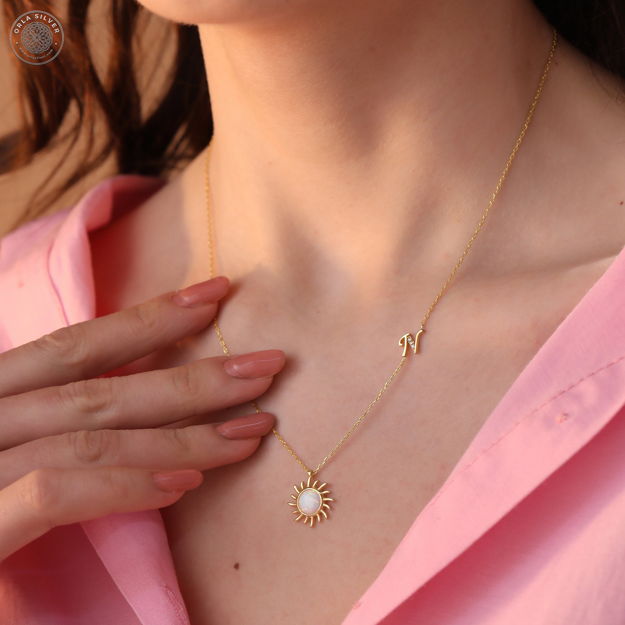 Buy Gold Sun Necklace ,dainty Sun Necklace, Celestial Jewelry, Delicate Leo  Gift, Thin Gold Chain, Dainty Silver Necklace, Girlfriend Gift AD024 Online  in India - Etsy