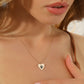 Dog Paw Print 925 Sterling Silver Heart Women's Necklace