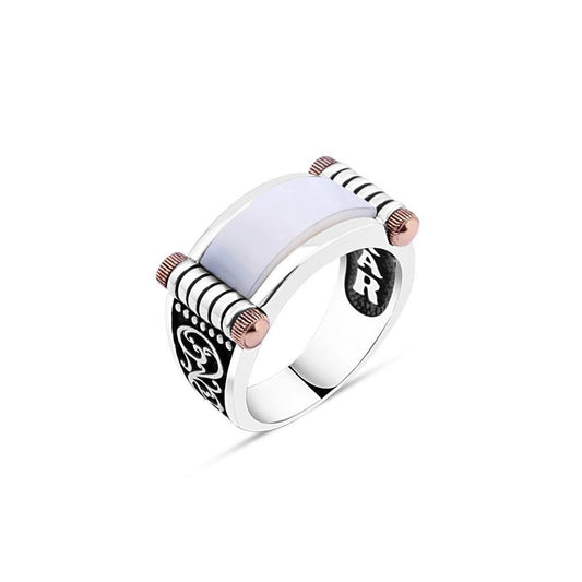 Mens Mother Of Pearl Ring