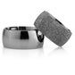 10-MM Black classic wedding silver rings for couples orlasilver