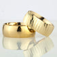 8-MM Gold convex 925 silver wedding ring sets orlasilver