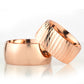 10-MM Rose convex 925 silver wedding ring sets orlasilver