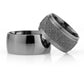 10-MM Black convex couple wedding rings silver orlasilver