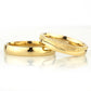 4-MM Gold convex gold and silver wedding ring set orlasilver