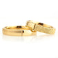 4-MM Gold convex silver wedding ring sets orlasilver