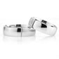 6-MM Silver convex silver wedding ring sets orlasilver
