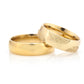 6-MM Gold convex sterling silver wedding ring sets for him and her orlasilver