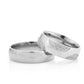 6-MM Silver convex sterling silver wedding ring sets for him and her orlasilver