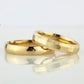 4-MM Gold couple wedding silver rings  orlasilver