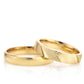 4-MM Gold gold and silver wedding ring set orlasilver