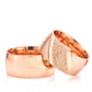 10-MM Rose gold and silver wedding ring set orlasilver