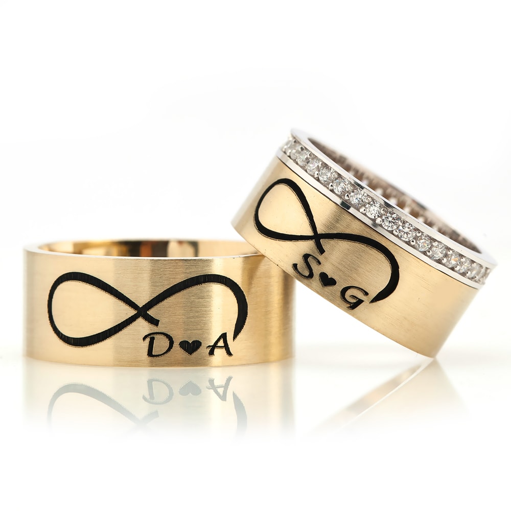 gold plated silver designer wedding rings orlasilver