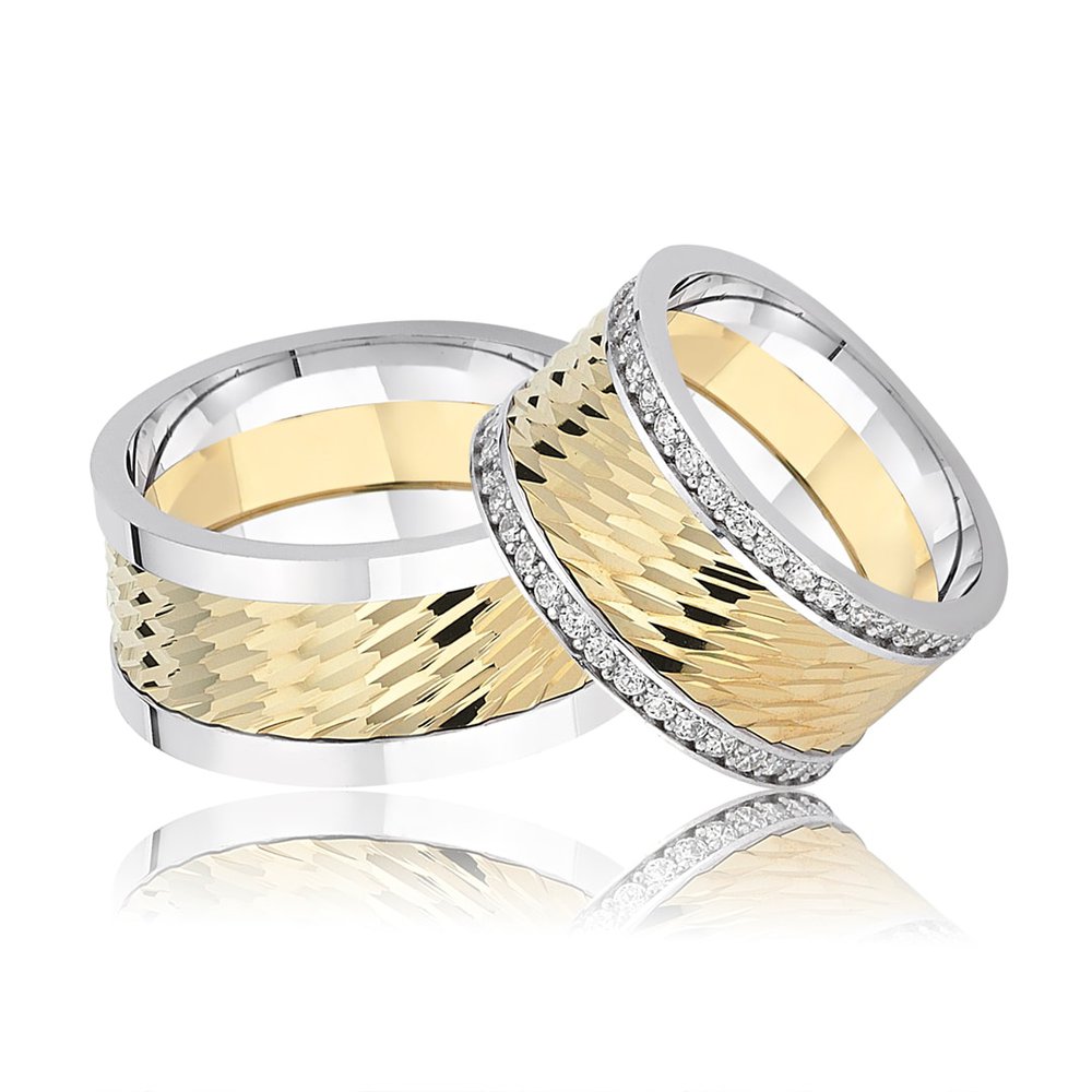gold plated silver marriage wedding rings orlasilver