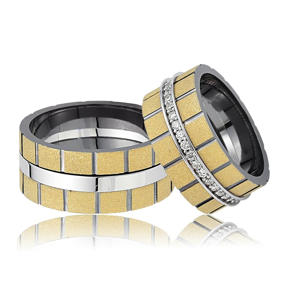 gold plated silver simple wedding ring orlasilver