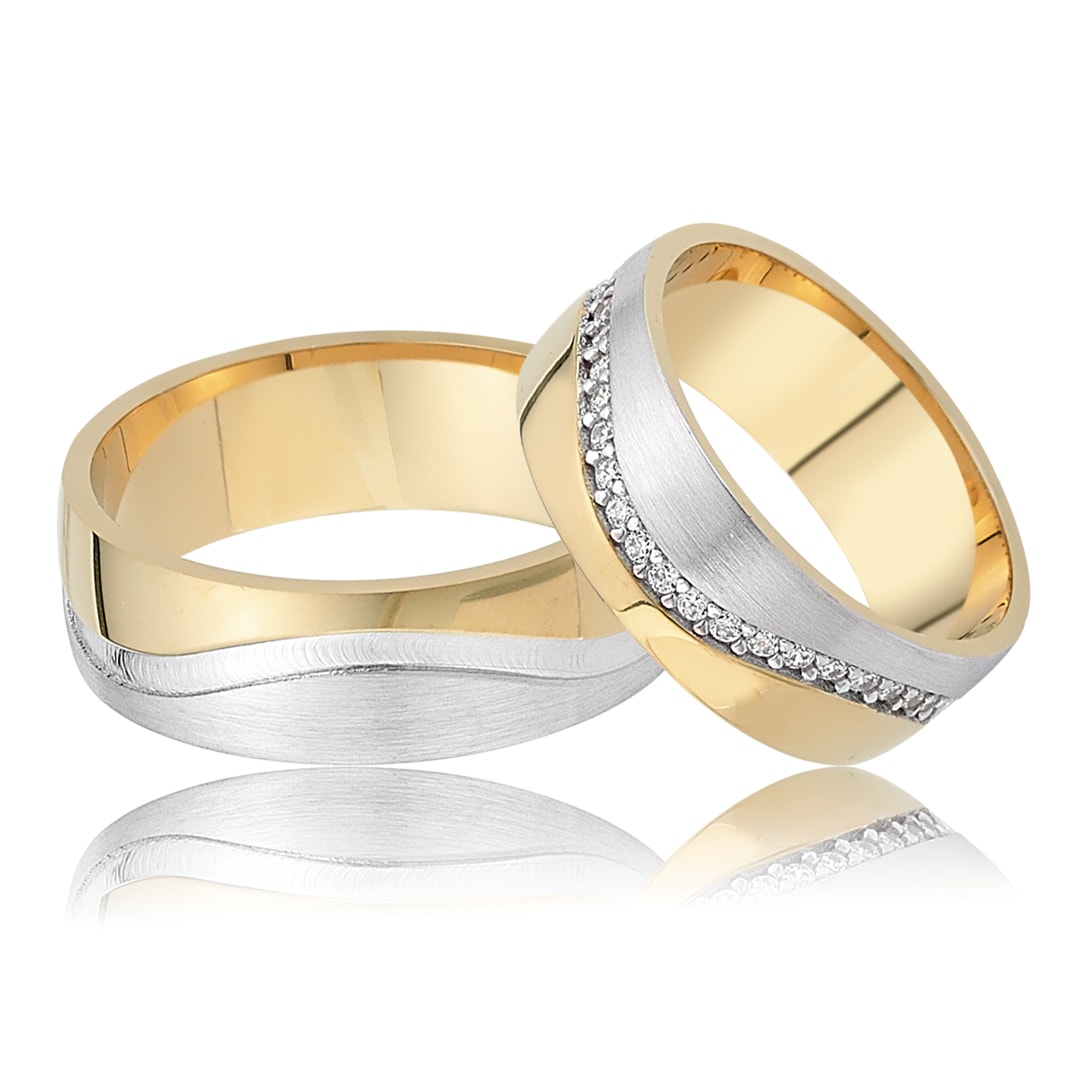 gold plated waterway design wedding ring orlasilver