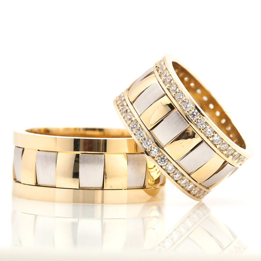 gold plated wedding silver rings for couples orlasilver