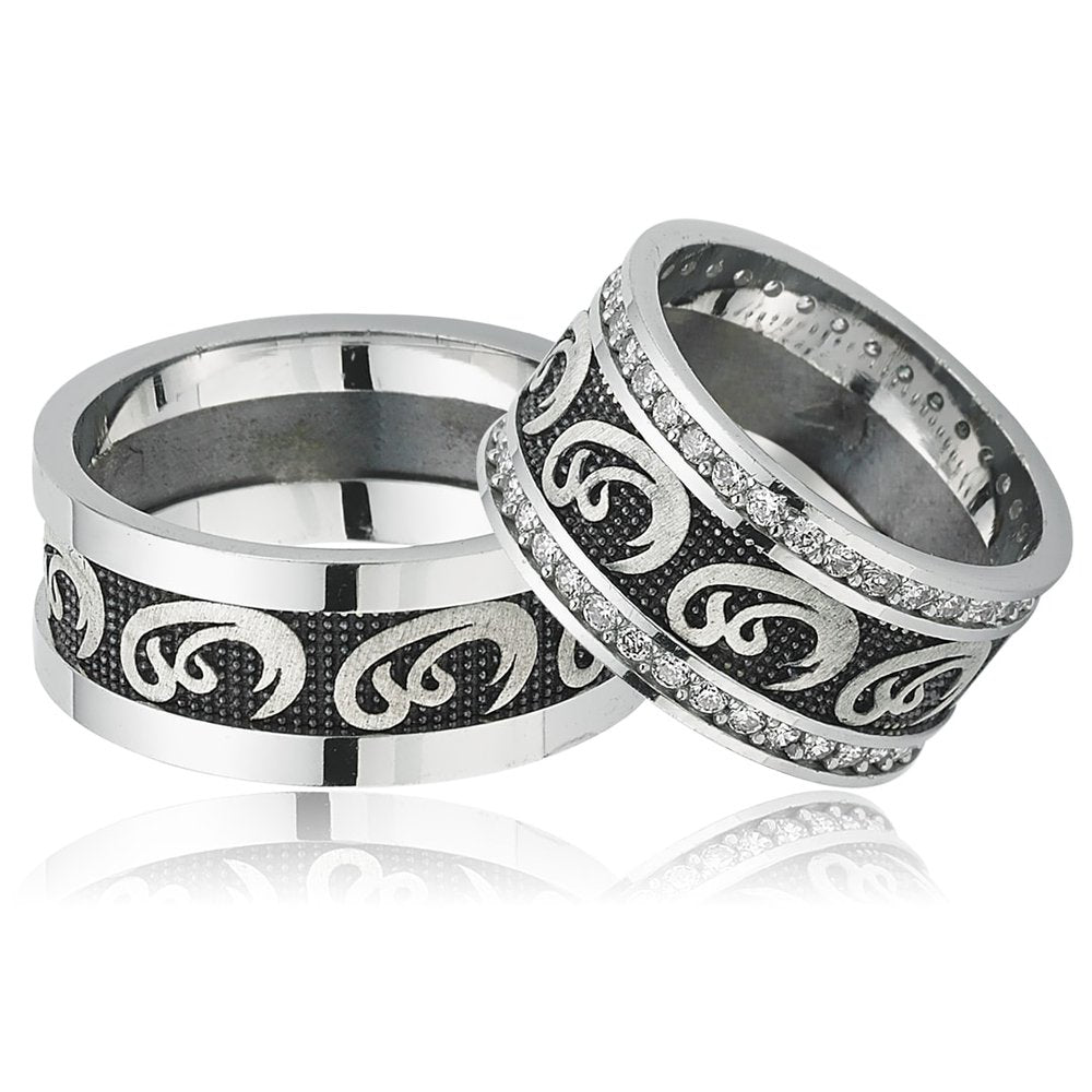 Ä±slamic silver wedding ring orlasilver
