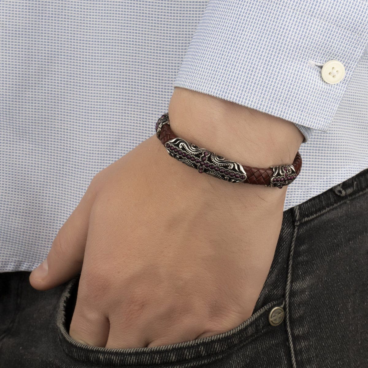 silver cuban link bracelet