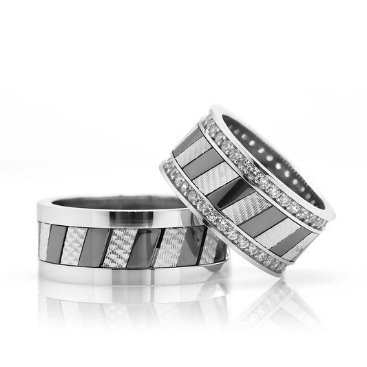 modern design silver wedding ring orlasilver