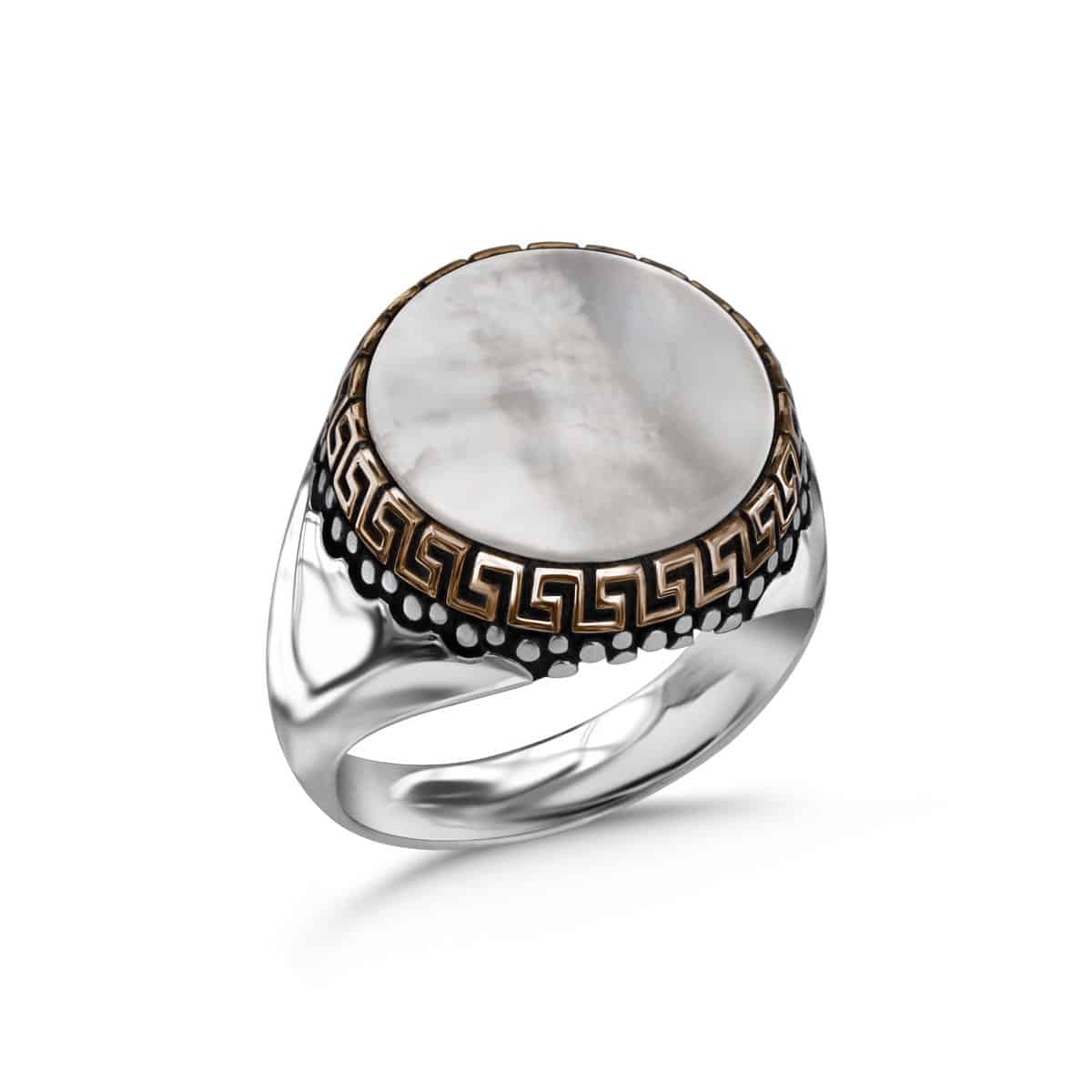 mother of pearl 925 sterling silver rings orlasilver
