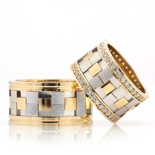 multi pieces silver wedding rings for men orlasilver