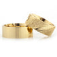 8-MM Gold plain 925 sterling silver wedding ring sets orlasilver