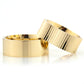 8-MM Gold plain silver wedding ring sets orlasilver