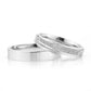 4-MM Silver plain sterling silver wedding ring set orlasilver
