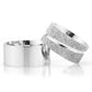 10-MM Silver plain sterling silver wedding ring sets for him and her orlasilver
