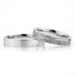 4-MM Silver plain sterling silver wedding ring sets for him and her orlasilver