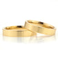 4-MM Gold plain sterling silver wedding ring sets orlasilver