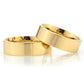 6-MM Gold plain sterling silver wedding ring sets orlasilver