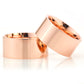 10-MM Rose plain sterling silver wedding ring sets orlasilver
