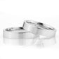 4-MM Silver plain sterling silver wedding ring sets orlasilver