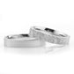 4-MM Silver plain sterling silver women's wedding ring sets orlasilver