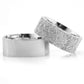 8-MM Silver plain sterling silver women's wedding ring sets orlasilver
