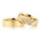 6-MM Gold plain wedding ring set sterling silver orlasilver