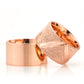 12-MM Rose plain wedding ring set sterling silver orlasilver