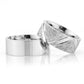 8-MM Silver plain wedding ring set sterling silver orlasilver