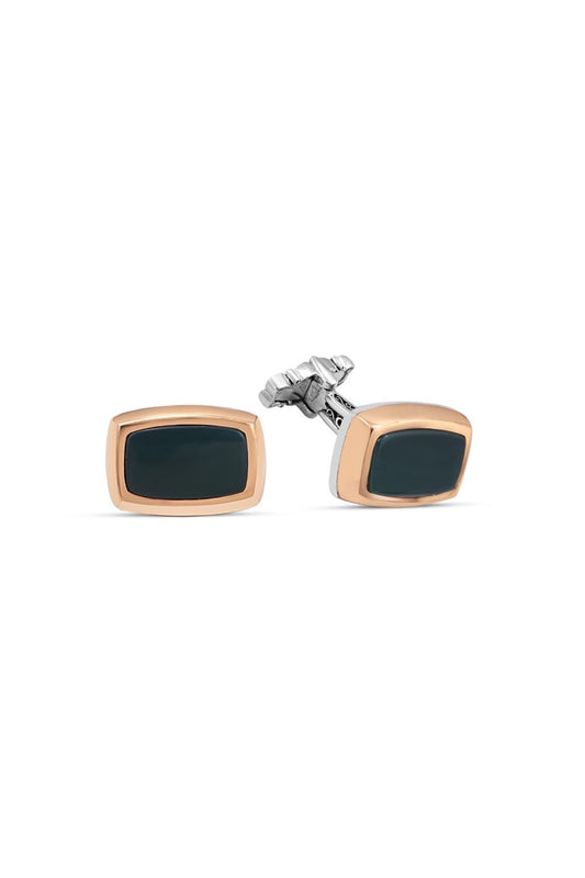  rectangle thick frame cufflink set orlasilver