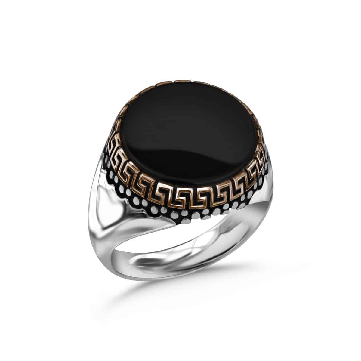 Handmade Natural Onyx Ring 925 Sterling Silver Oval Shape Black Color Stone  at Rs 800/piece in Jaipur