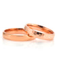4-MM Rose silver wedding ring sets orlasilver