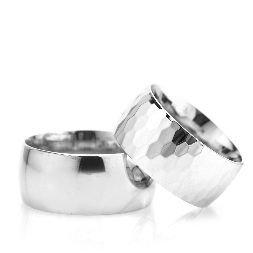 10-MM Silver silver wedding ring sets orlasilver