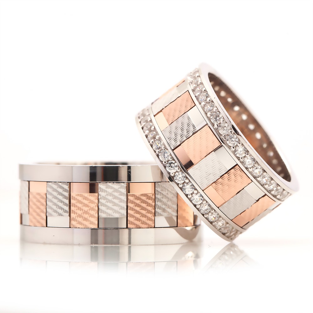 simple design silver double wedding ring orlasilver