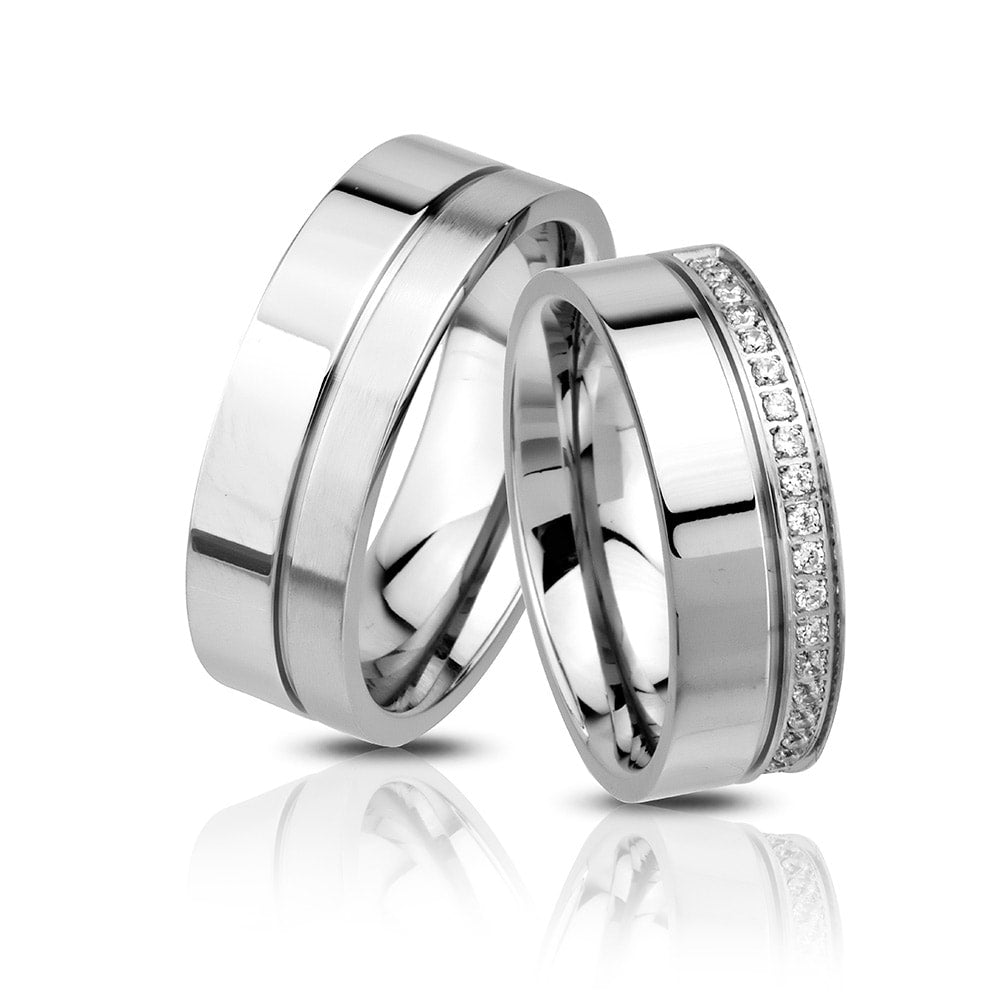 simple design silver wedding rings orlasilver