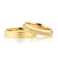 4-MM Gold simple silver wedding ring pair orlasilver