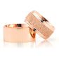 10-MM Rose simple silver wedding ring pair orlasilver