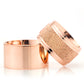 12-MM Rose simple silver wedding ring pair orlasilver